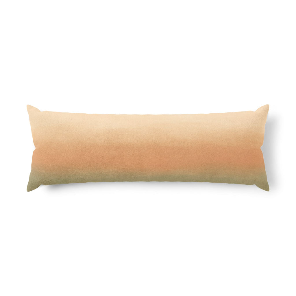 Soft Color Block Gradient Body Pillow – Modern Ombre Long Pillow for Bed & Couch