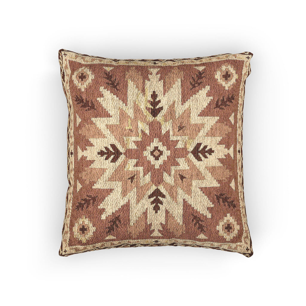 Sunburst Medallion Woven Throw Pillow