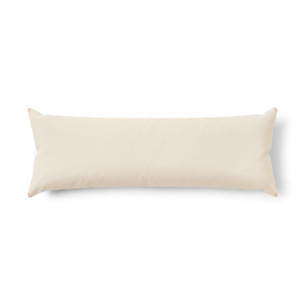 Thin Minimal Border Frame Body Pillow – Clean Line Long Pillow for Bed & Couch