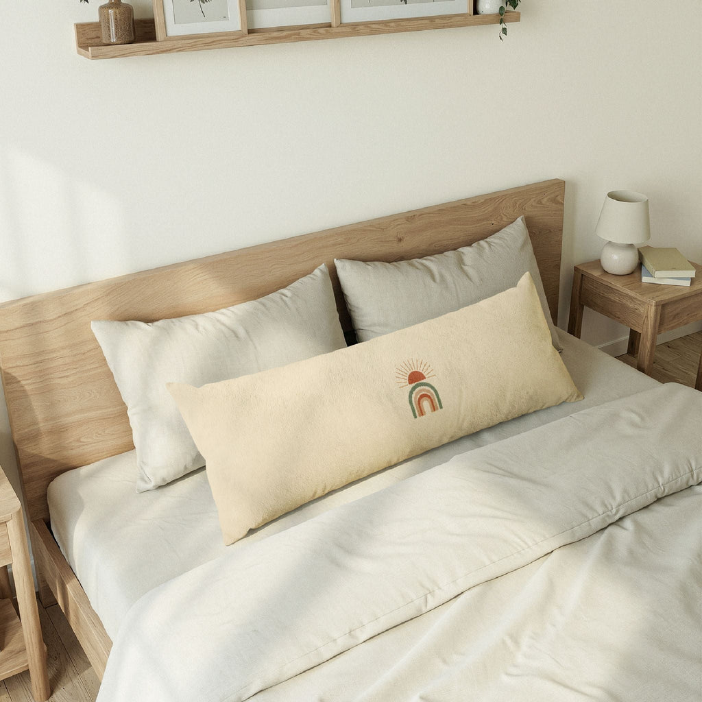 Sparse Geometric Accent Body Pillow – Minimalist Shape & Line Long Pillow