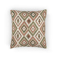 Tribal Diamond Lattice Woven Throw Pillow