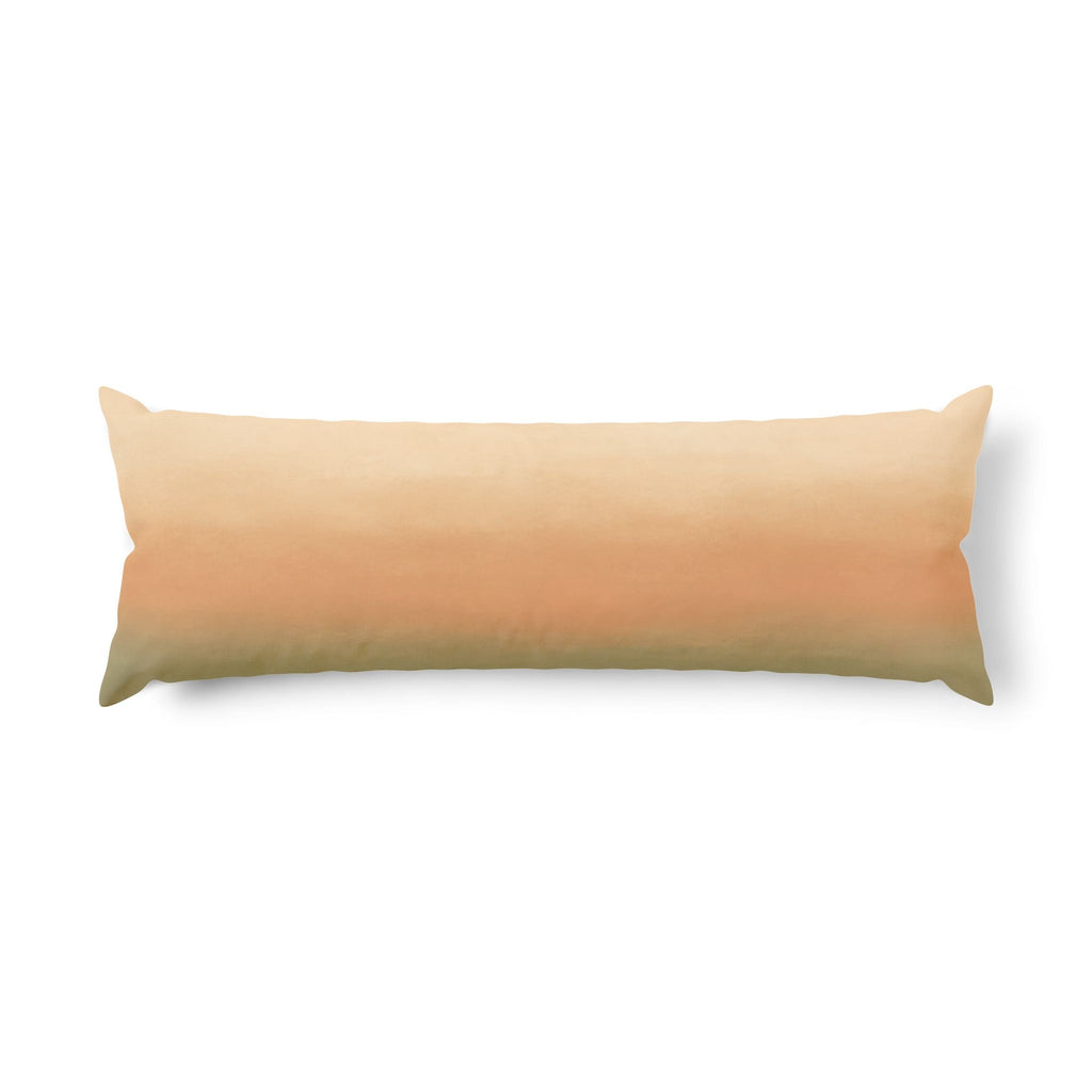 Soft Color Block Gradient Body Pillow – Modern Ombre Long Pillow for Bed & Couch