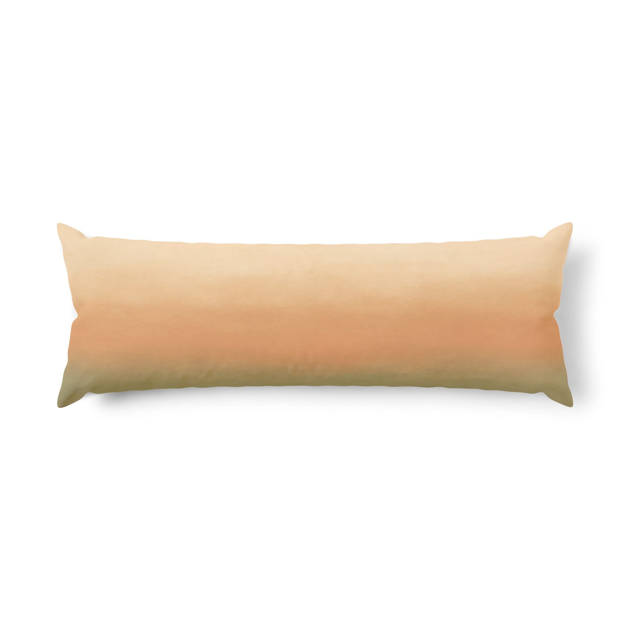Soft Color Block Gradient Body Pillow – Modern Ombre Long Pillow for Bed & Couch
