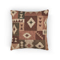 Blocky Color Field Patchwork Woven Pillow