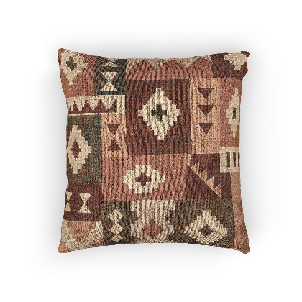 Blocky Color Field Patchwork Woven Pillow
