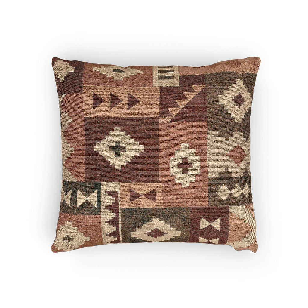 Blocky Color Field Patchwork Woven Pillow