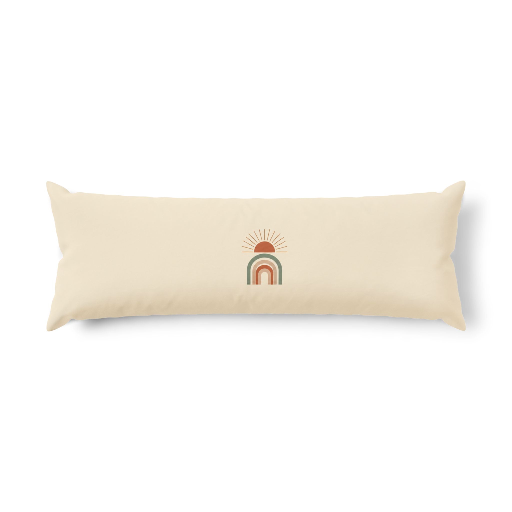 Sparse Geometric Accent Body Pillow – Minimalist Shape & Line Long Pillow