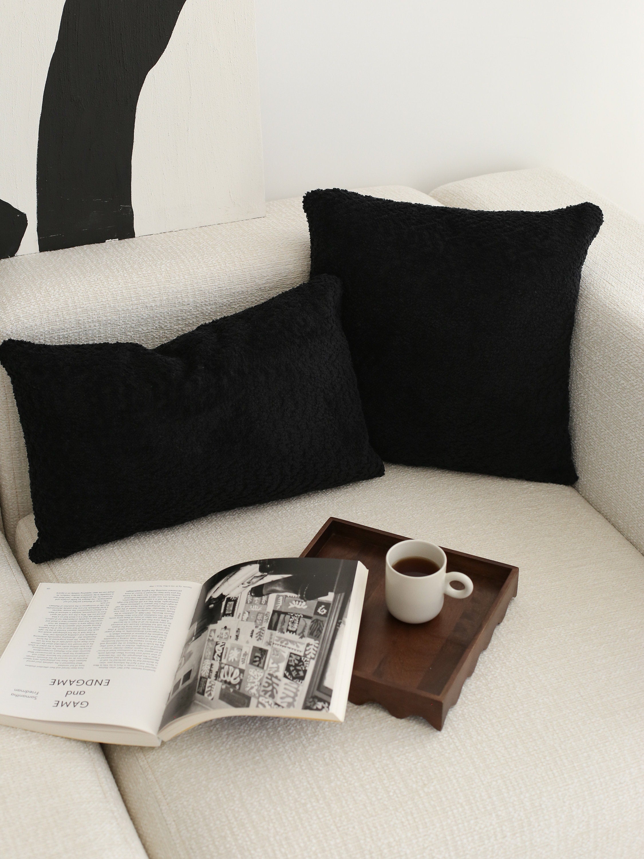 Textured Boucle Pillow Cover – 4 Colors, 18 × 18 Inches
