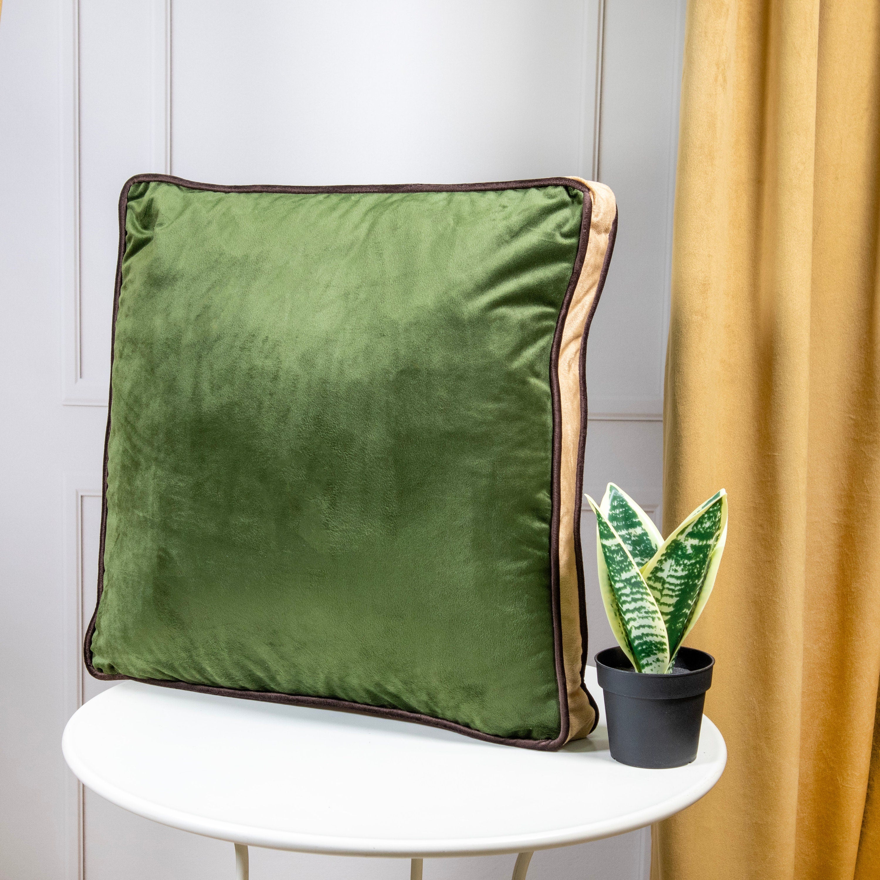 Velvet Pillow Cover: Double Piping, Luxe Home Decor