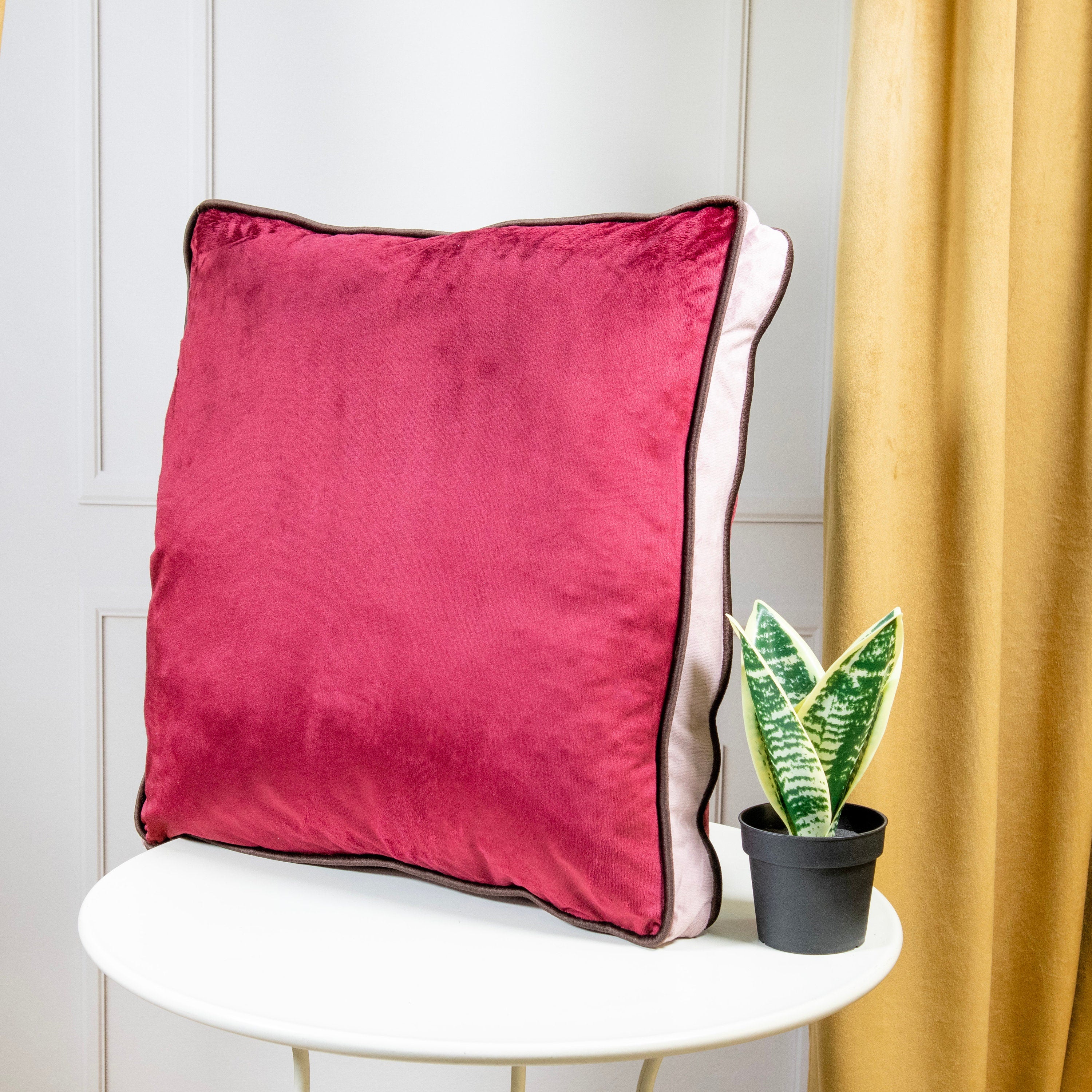 Velvet Pillow Cover: Double Piping, Luxe Home Decor