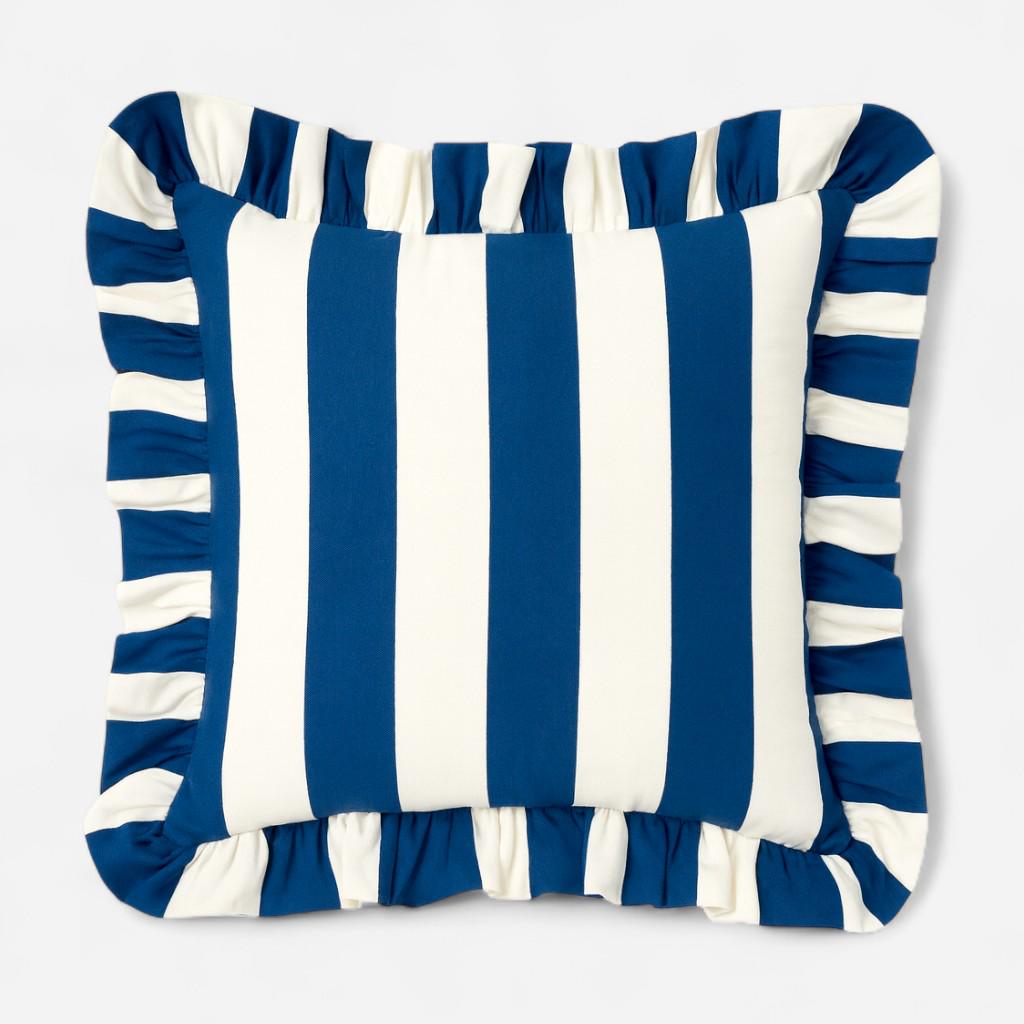 Bohemian Ruffle Striped Pillow Cover - Frill Striped Pillow Cover - Different Color Options With Frill Edges - Hello Mello Store