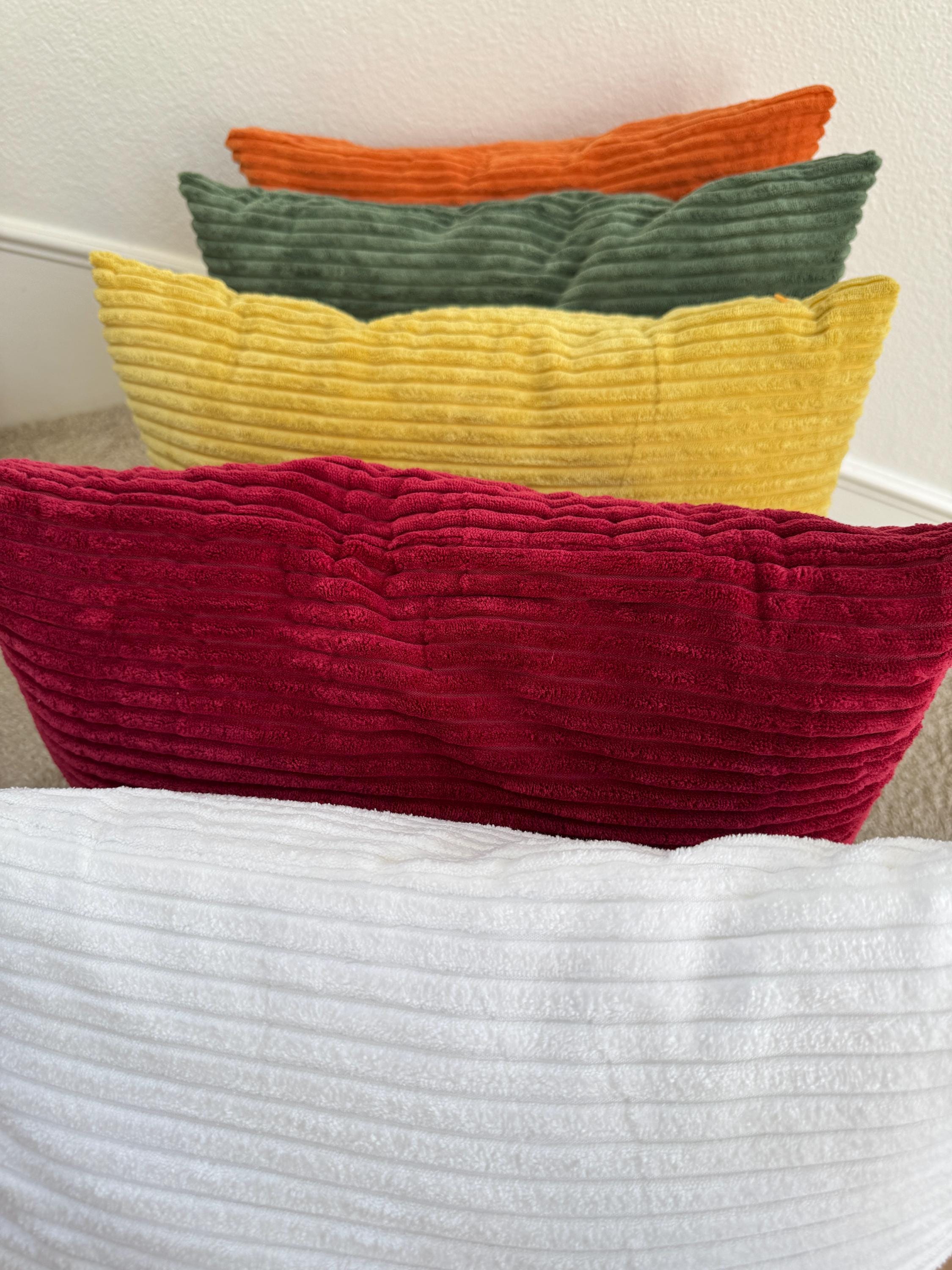 Super Soft Corduroy Pillows With Pillow Inserts!!