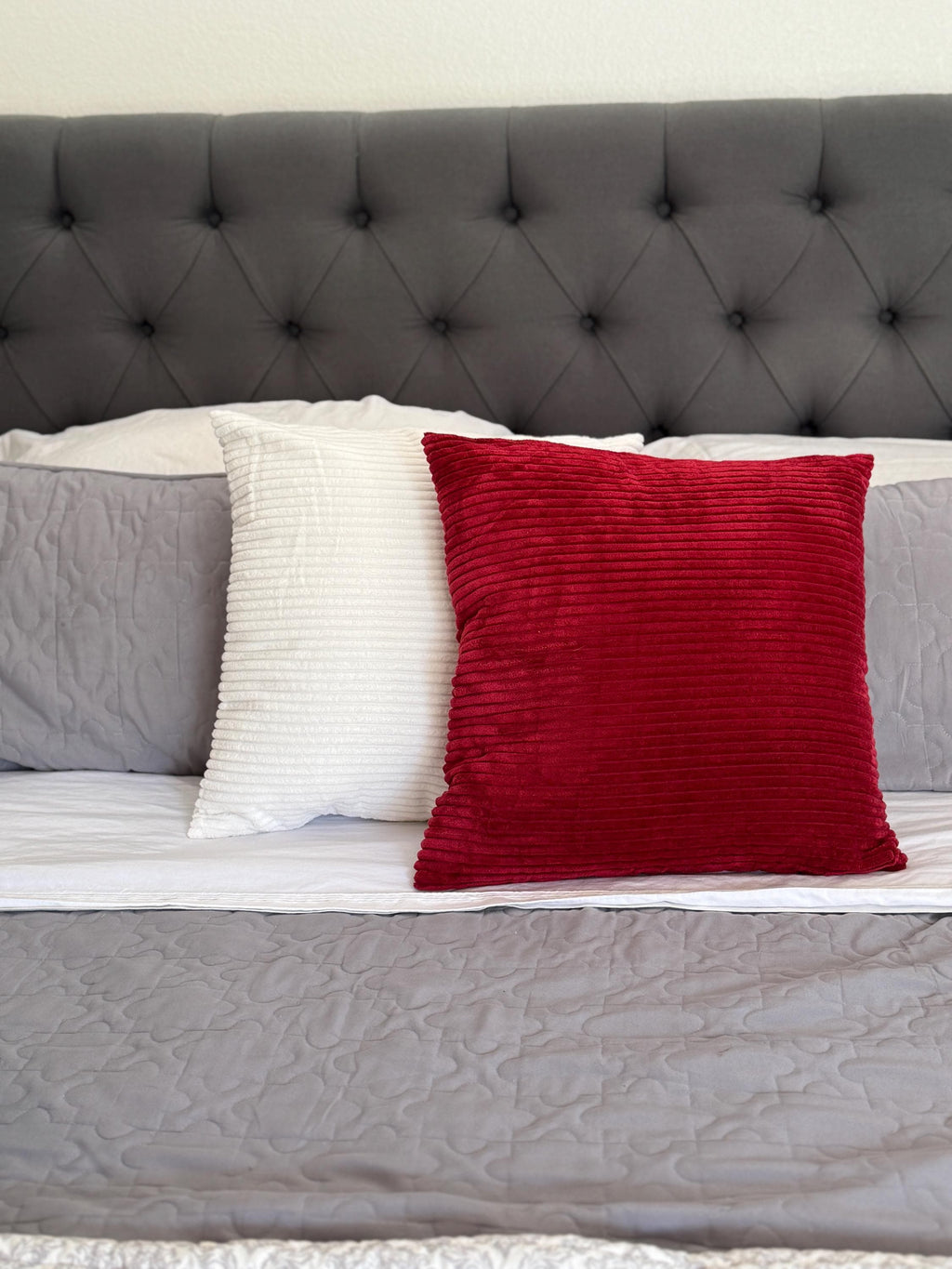 Super Soft Corduroy Pillows With Pillow Inserts!!