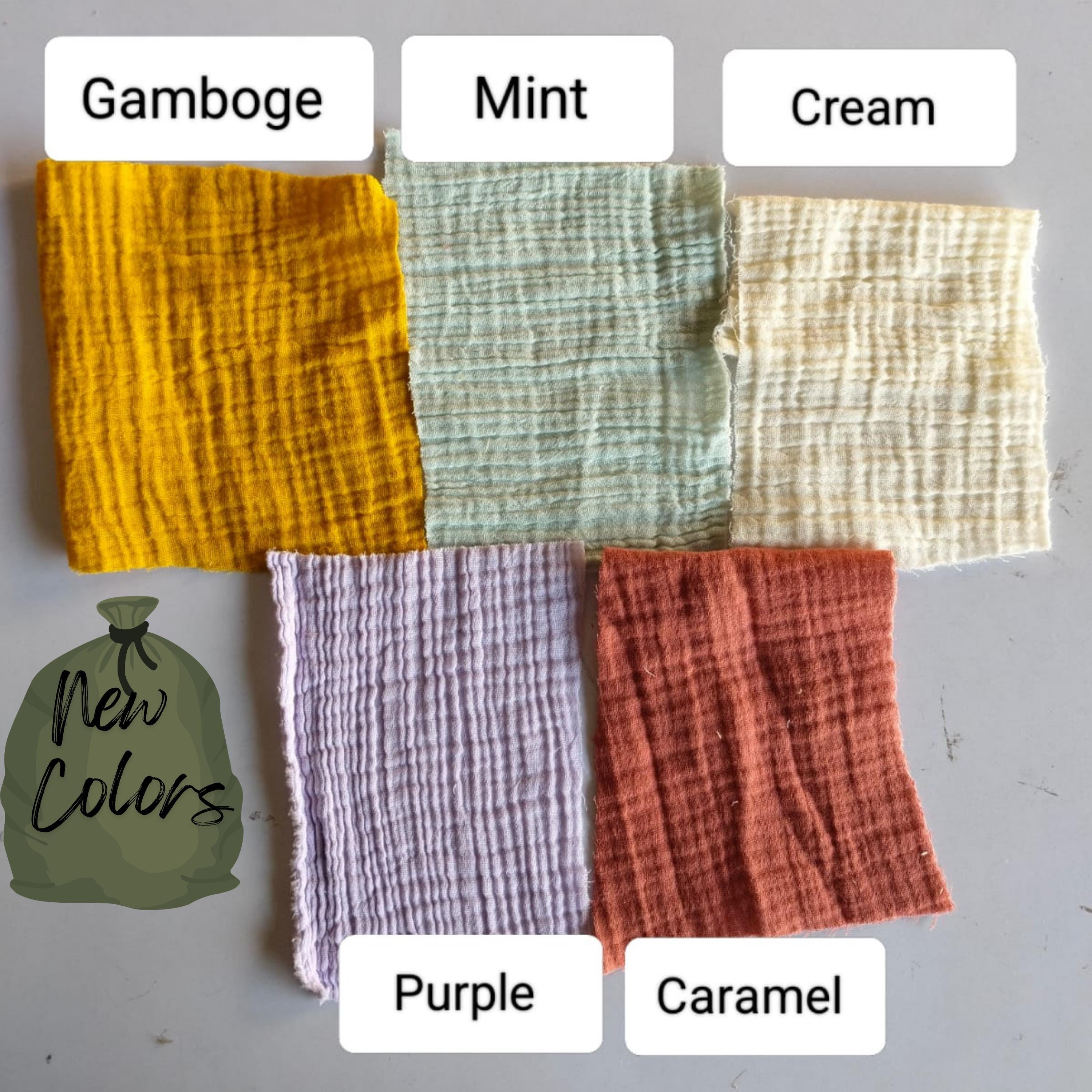 2 Pcs Organic 2-ply Muslin Pillow Covers - Square - Rectangle - Lumbar Pillowcases - 100% Cotton - Soft, Breathable Cooling Pillow Cases