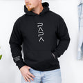 Personalized Papa Sweatshirt With Kids Names on Sleeve, Custom Dad Sweatshirt, New Dad Gift, Custom Grandpa Hoodie,  Father's Day Gift